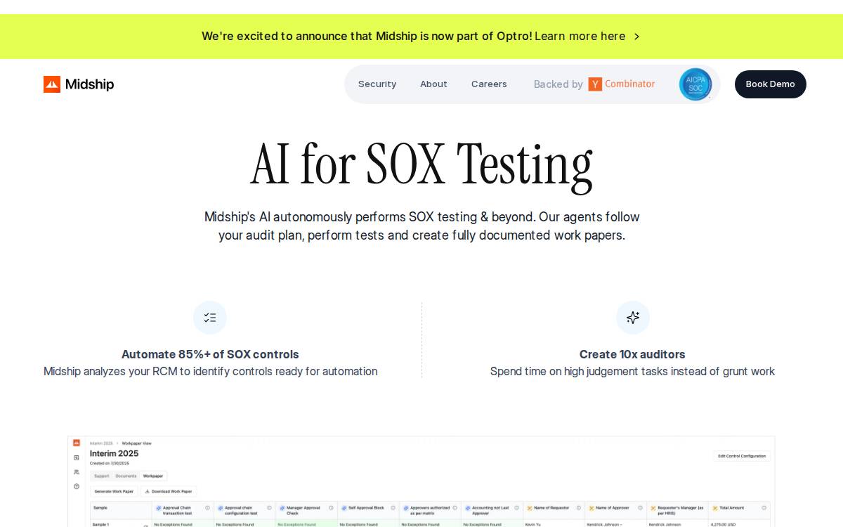Midship website preview