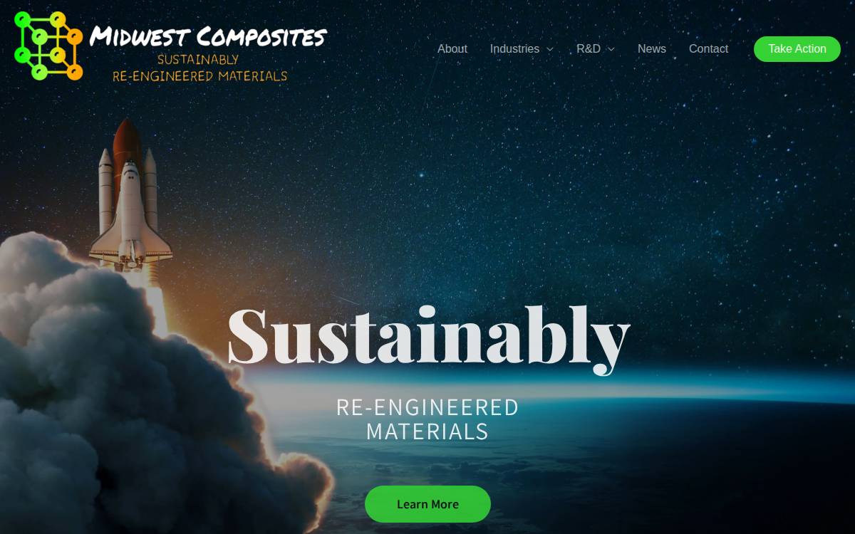 Midwest Composites website preview