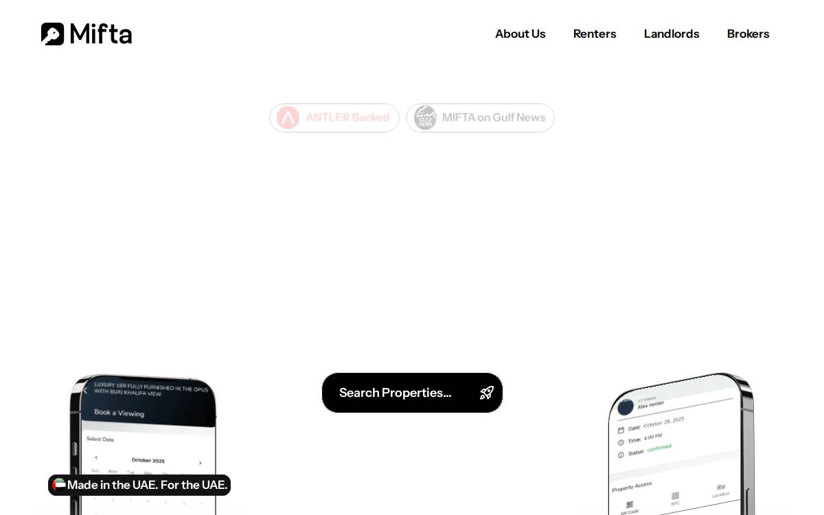 Mifta website preview