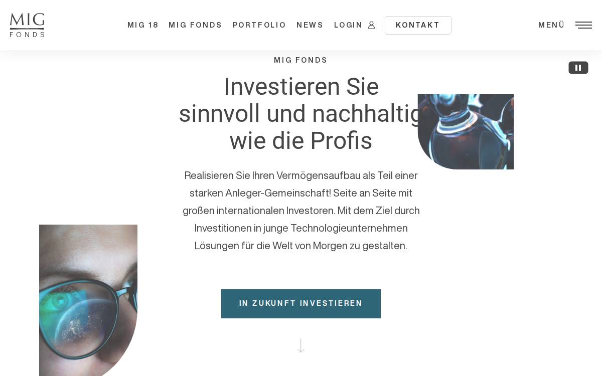 Mig Fonds website preview