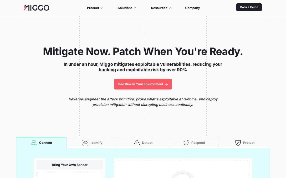 Miggo website preview