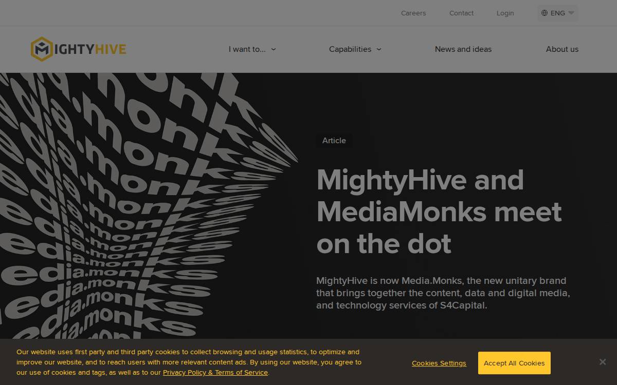 MightyHive website preview