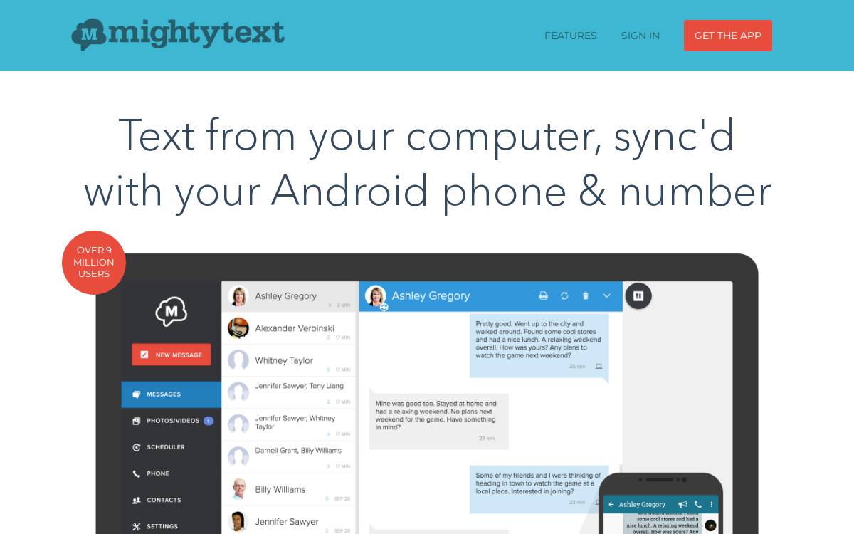 MightyVoice website preview