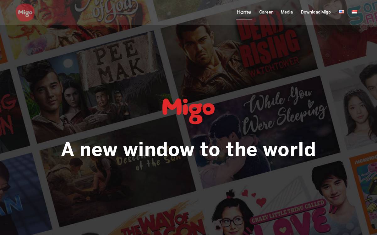 Migo website preview