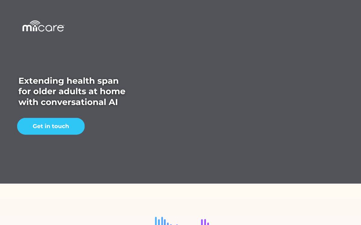 Miicare website preview