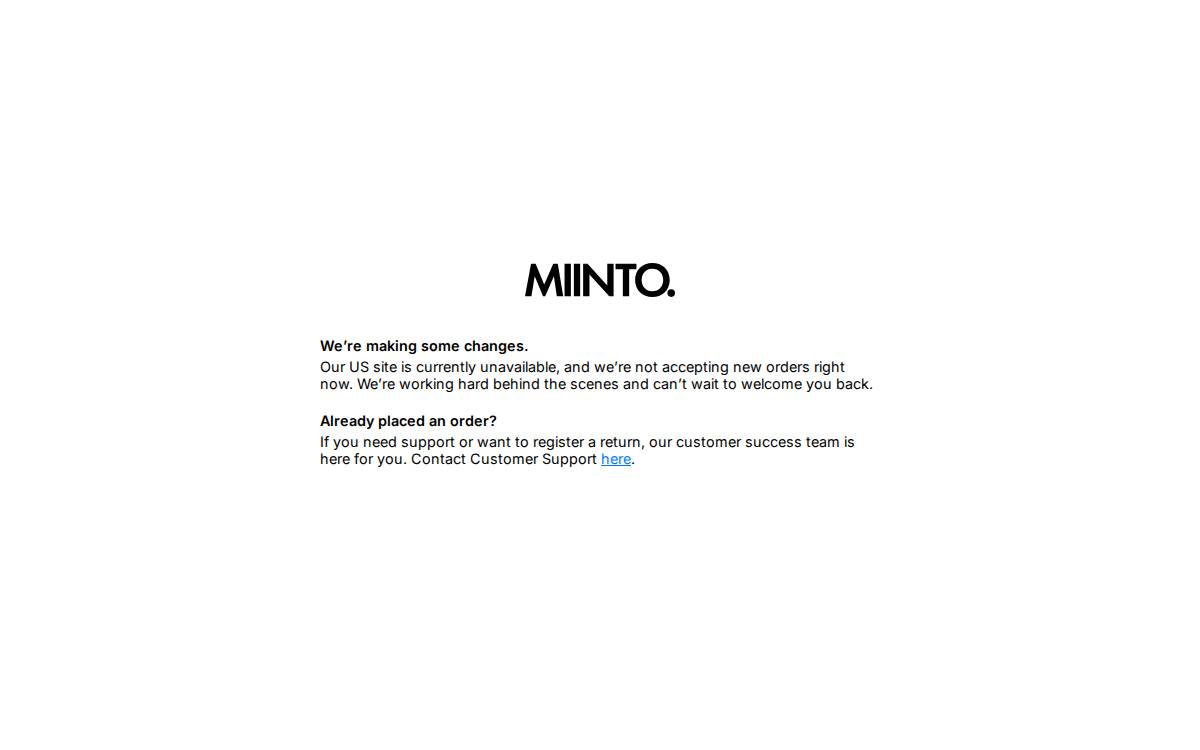 Miinto website preview