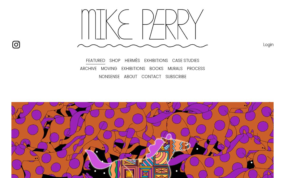 Mike Perry Studio website preview