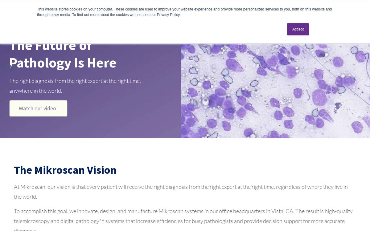 MikroScan Technologies website preview