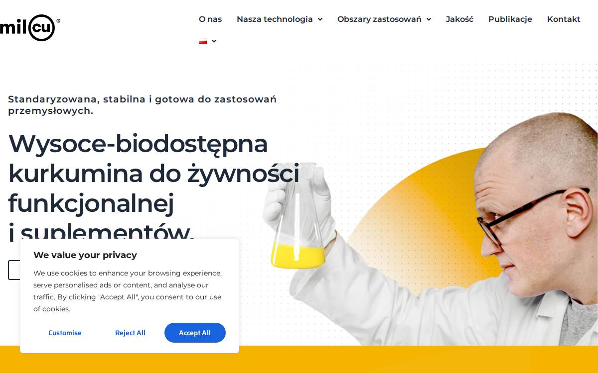 milcu website preview