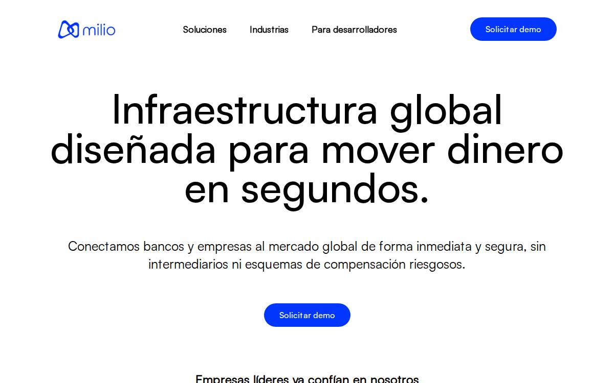 Milio website preview