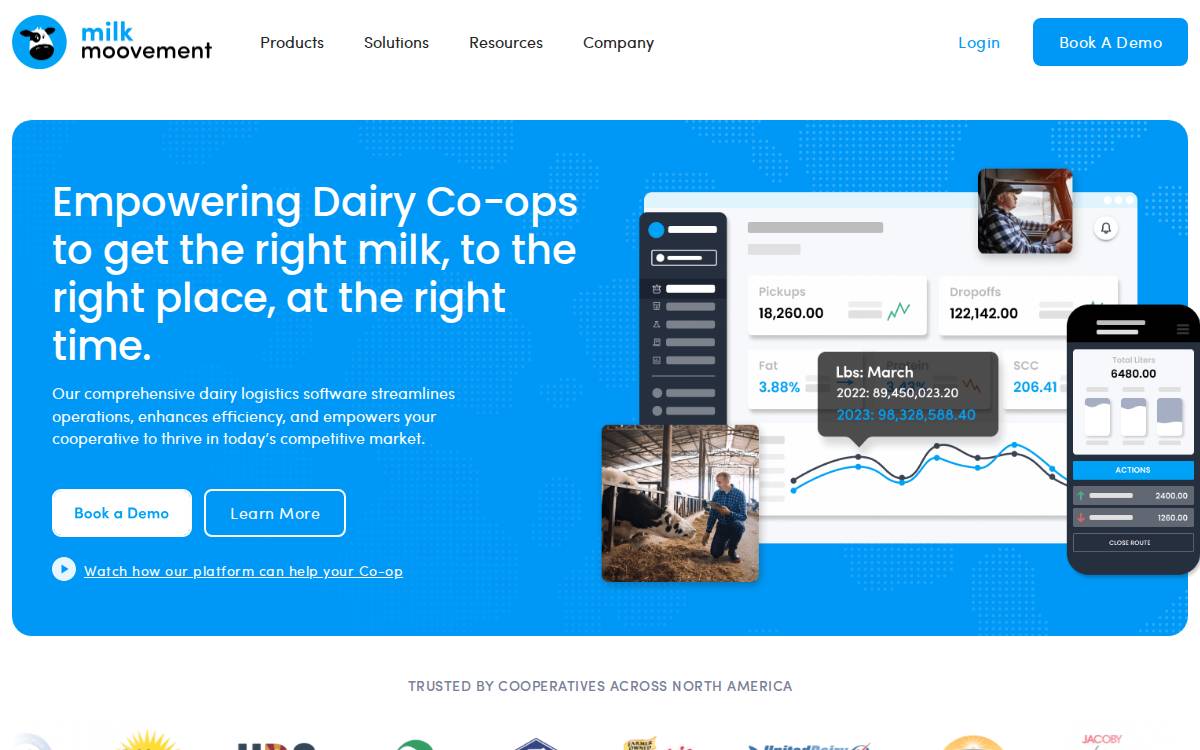Milk Moovement website preview