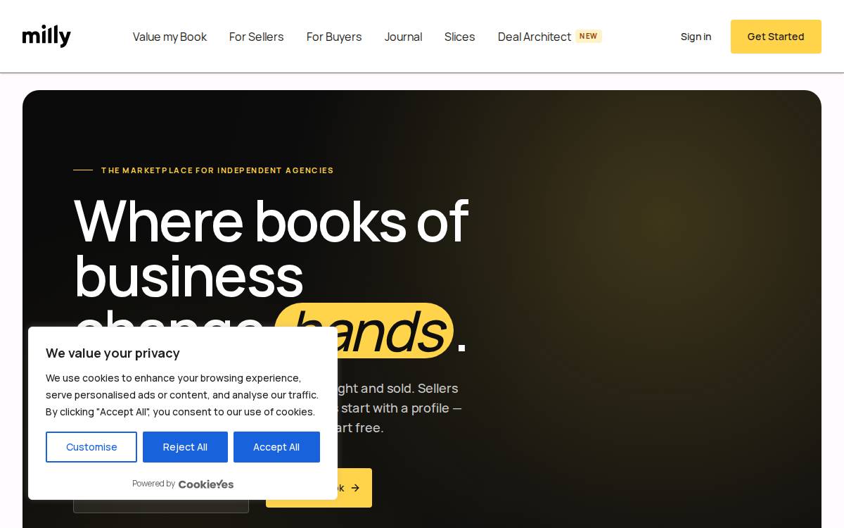 Milly Books, Inc. website preview