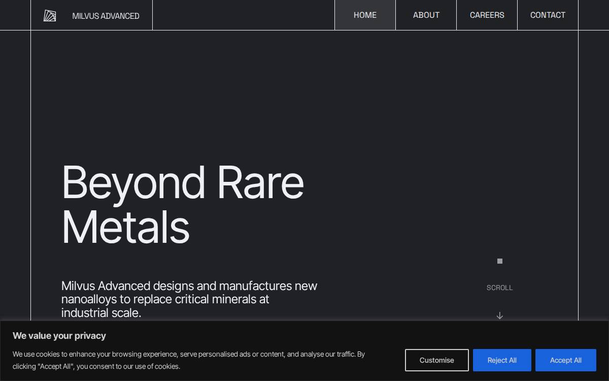 Milvus Advanced website preview