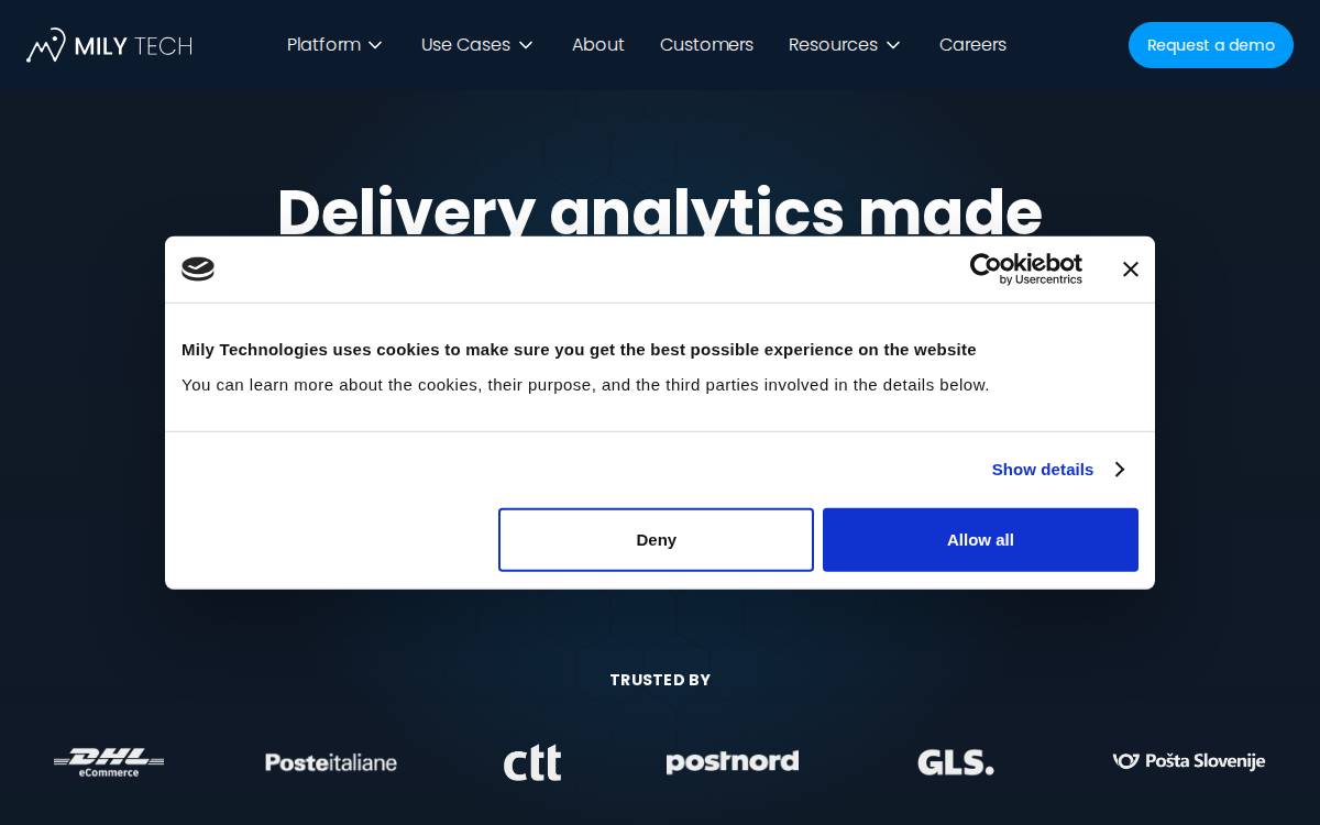 MilyTech website preview