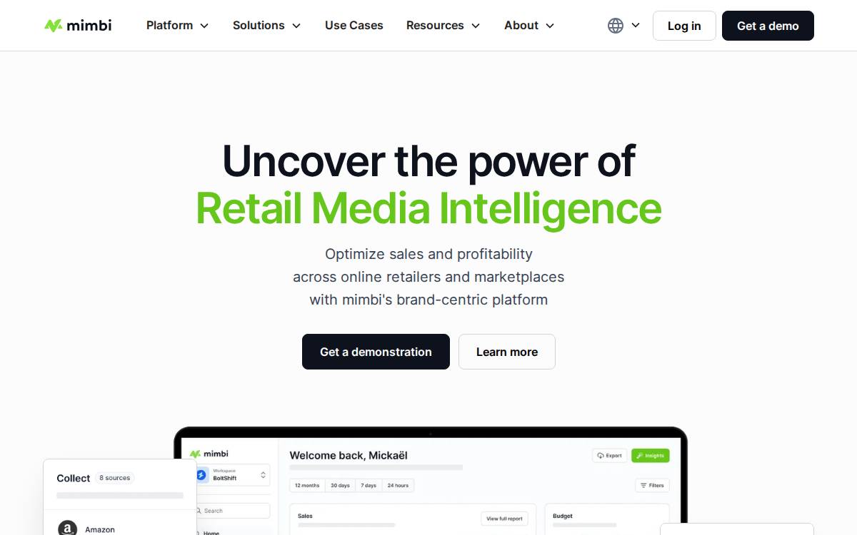 Mimbi website preview