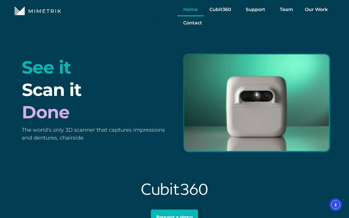 Mimetrik website preview