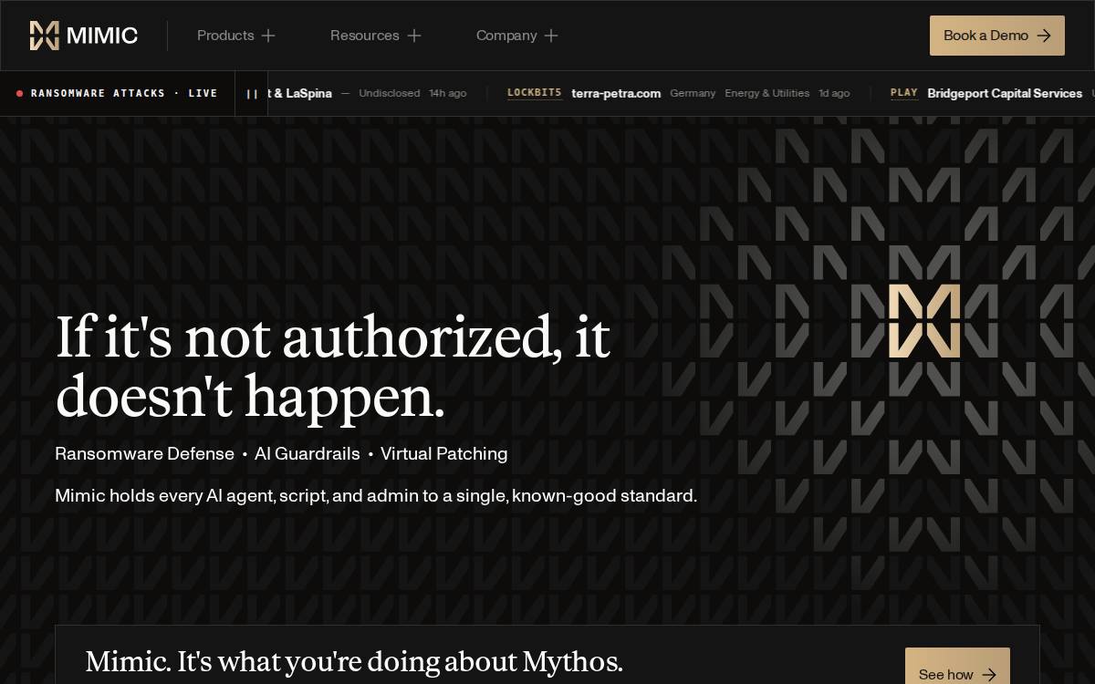 Mimic website preview