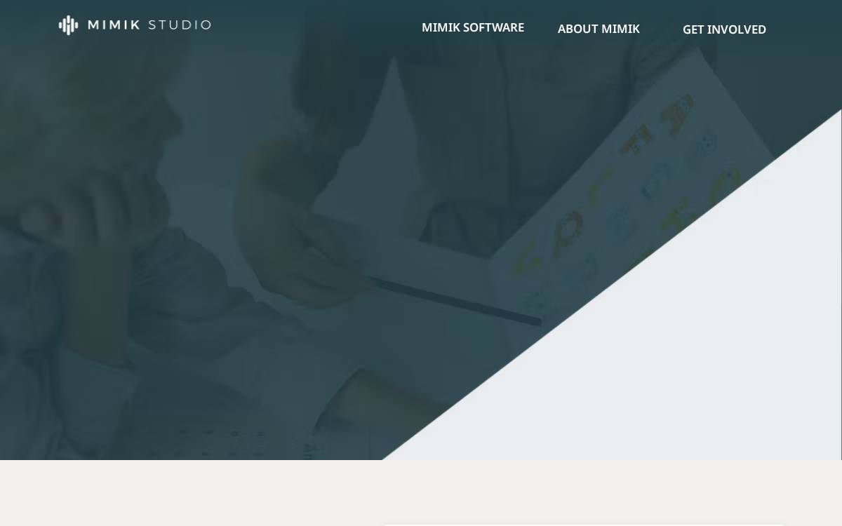 Mimik Studio website preview