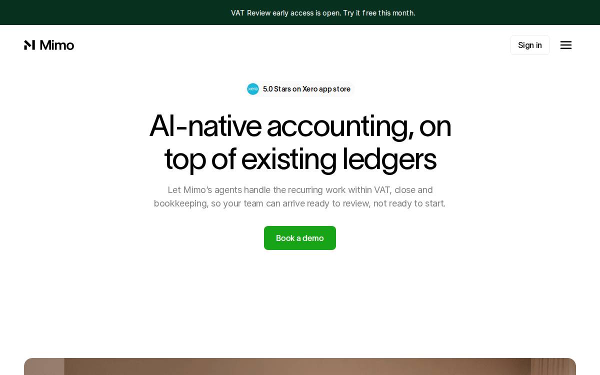 Mimohq website preview