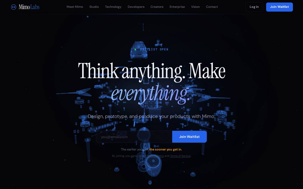 Mimolabs website preview
