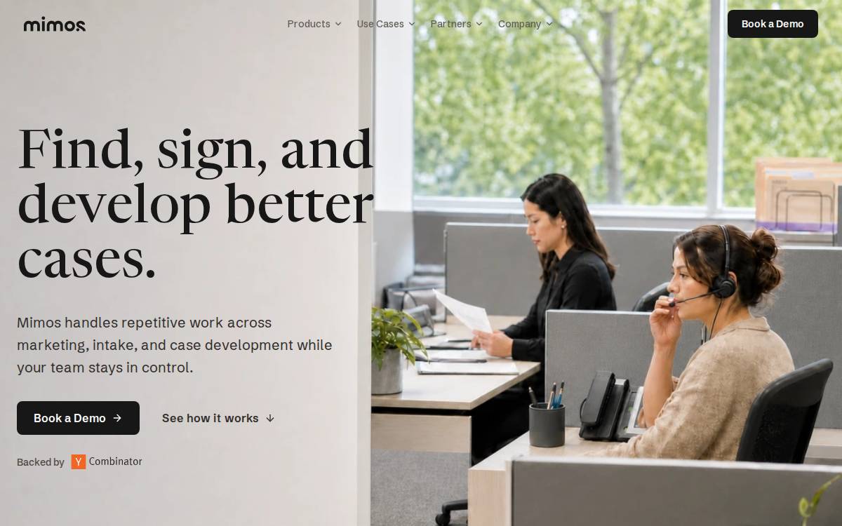Mimos website preview