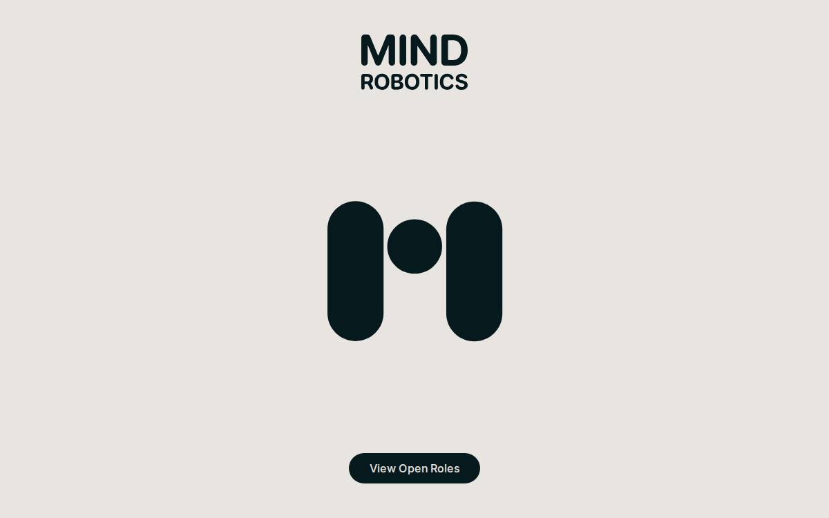 Mind Robotics website preview
