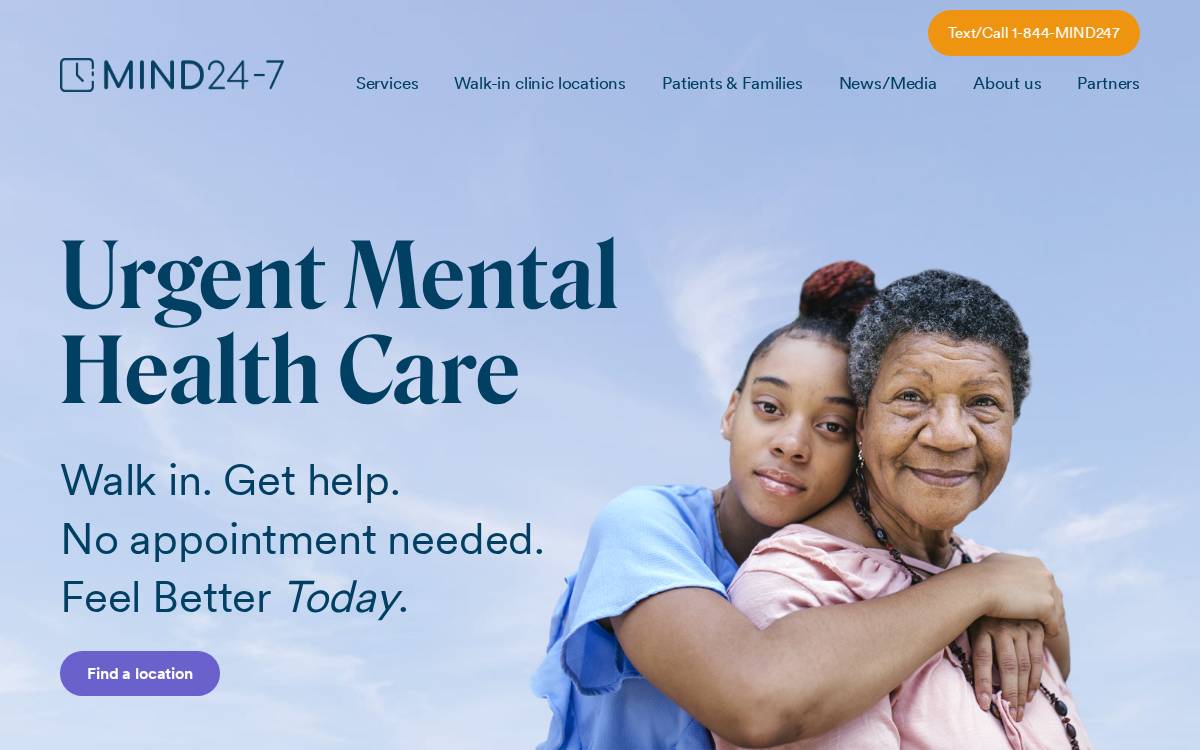 Mind24 7 website preview