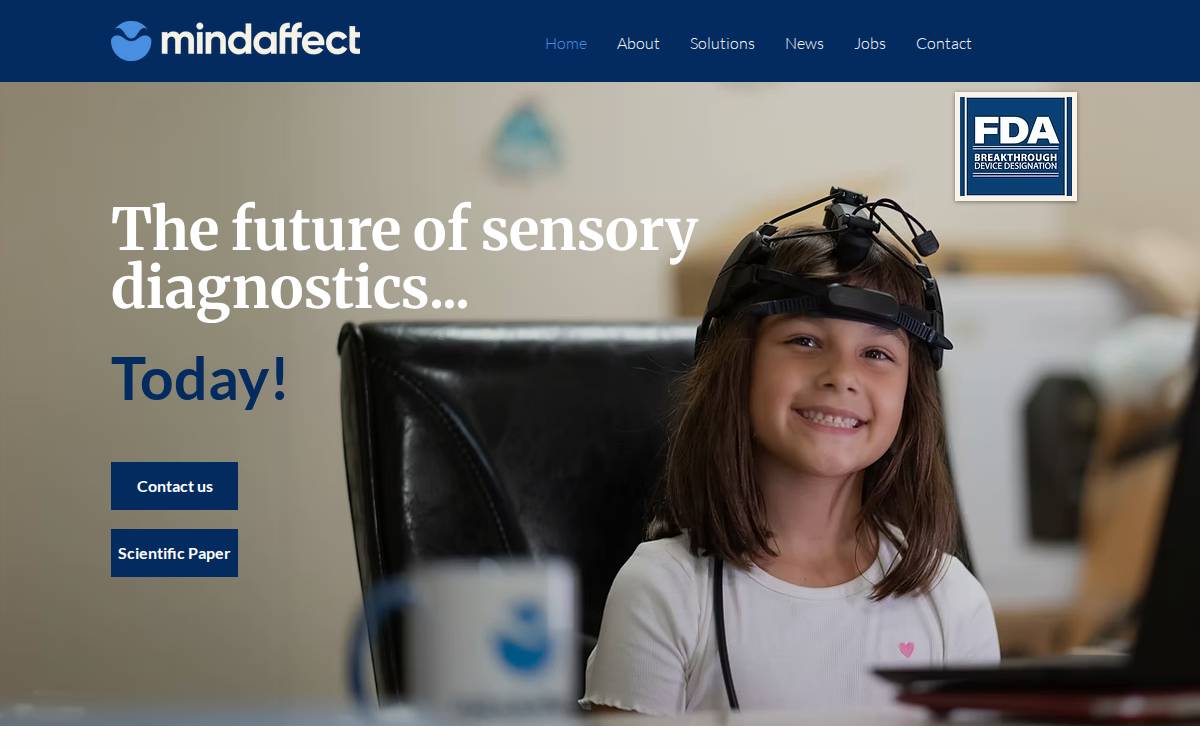 Mindaffect website preview