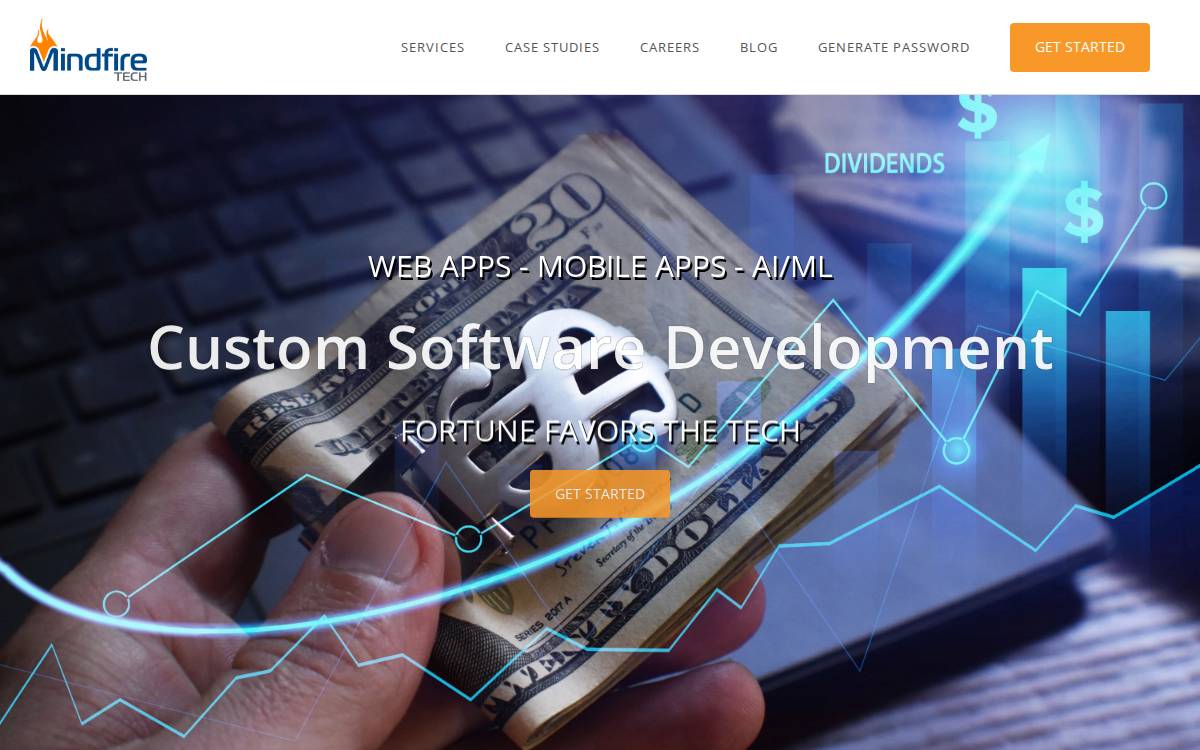 Mindfire Technology website preview