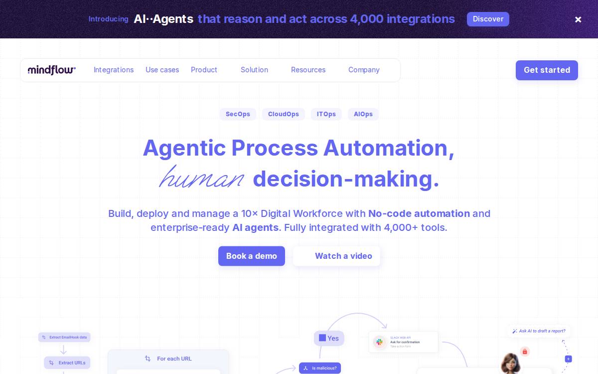 Mindflow website preview