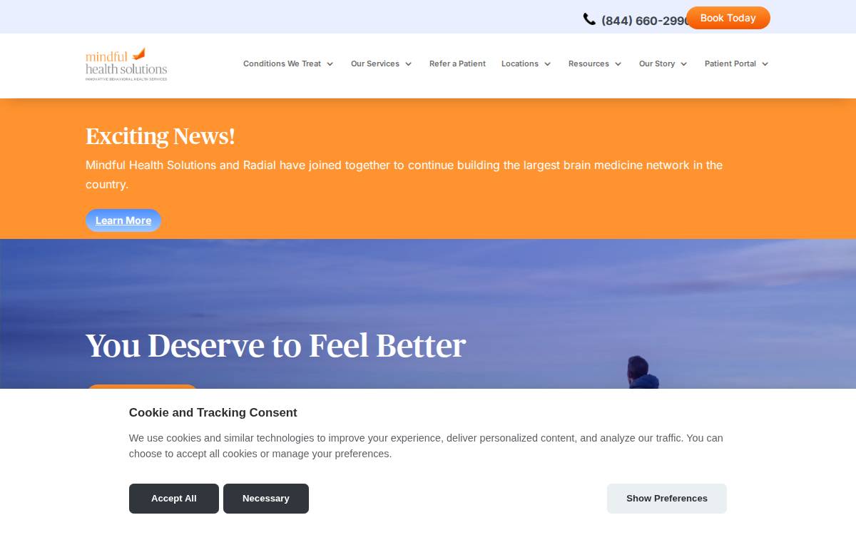 Mindfulhealthsolutions website preview