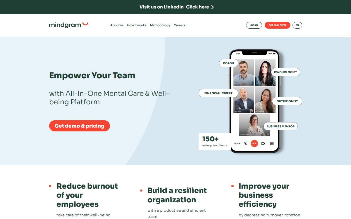 Mindgram website preview