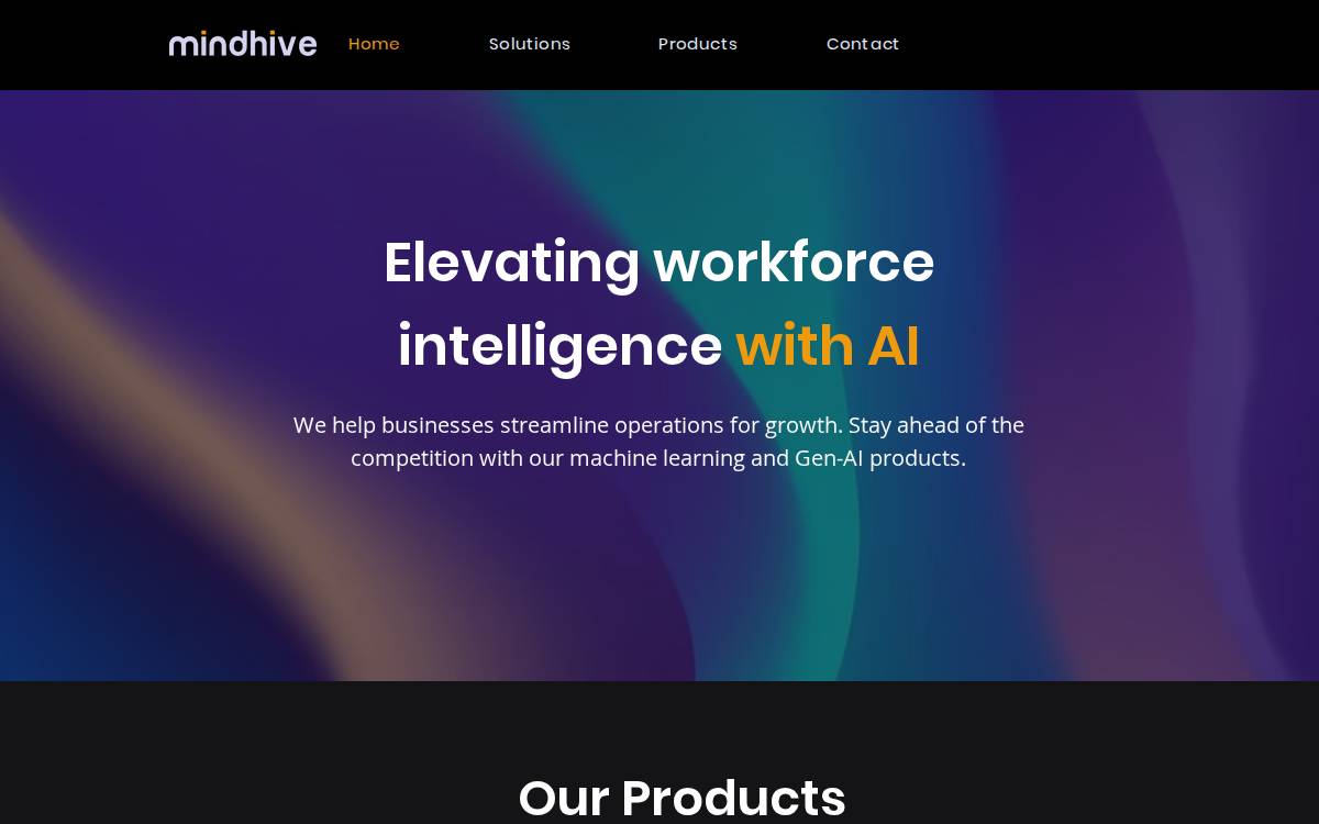 Mindhive website preview
