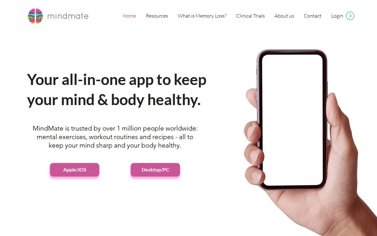 MindMate website preview