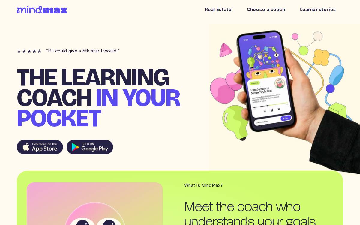 Mindmax website preview