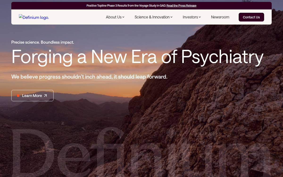 MindMed website preview