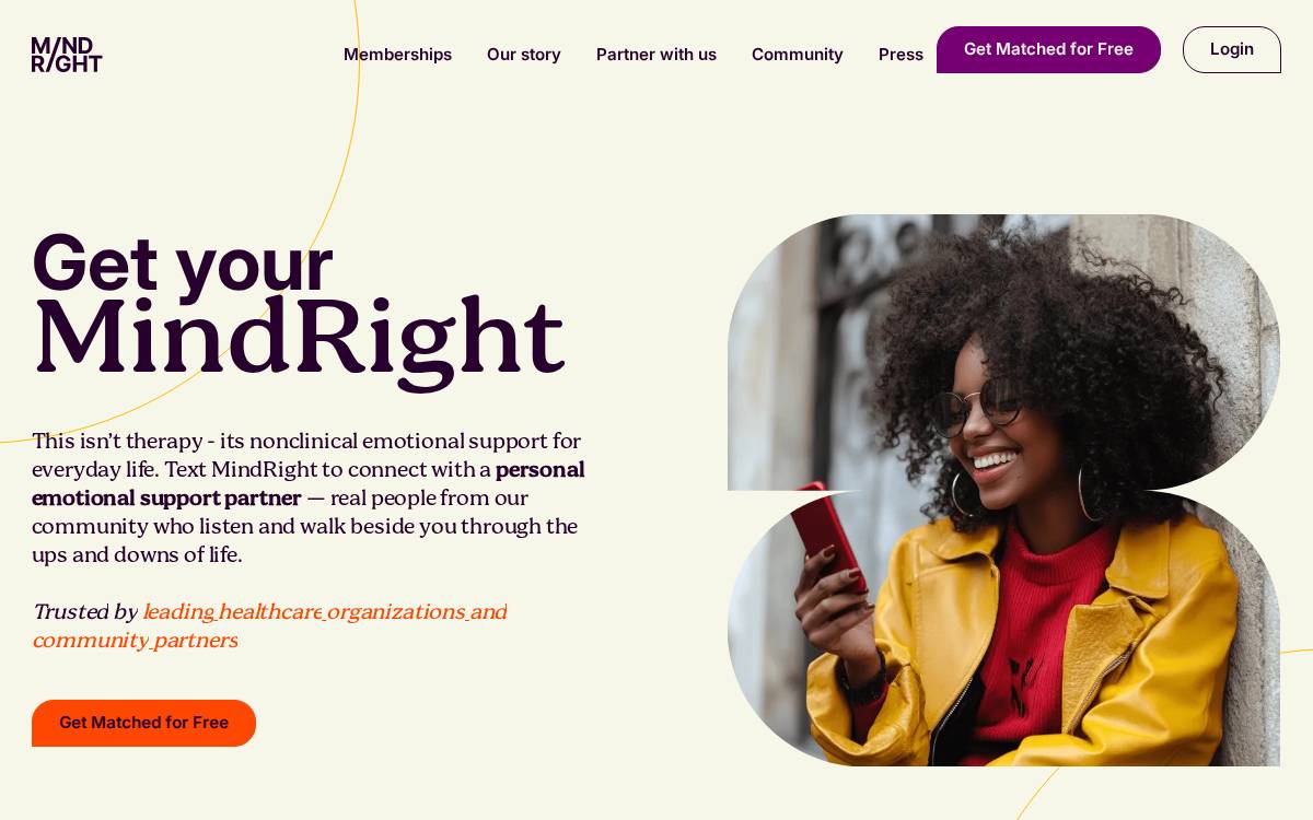 Mindright website preview