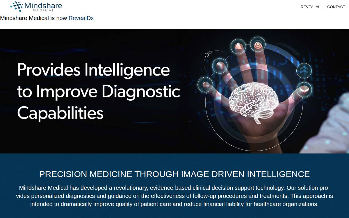 Mindshare Medical website preview
