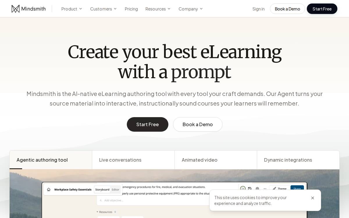 Mindsmith website preview