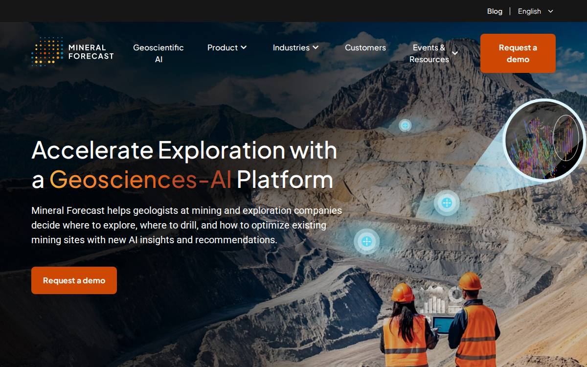 Mineral Forecast website preview