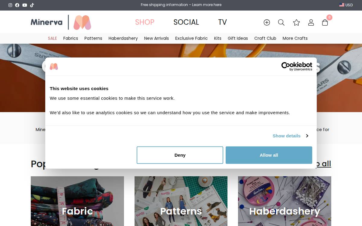 Minerva website preview