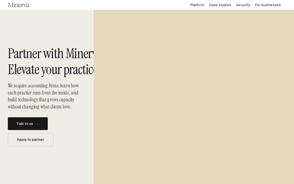 Minerva website preview