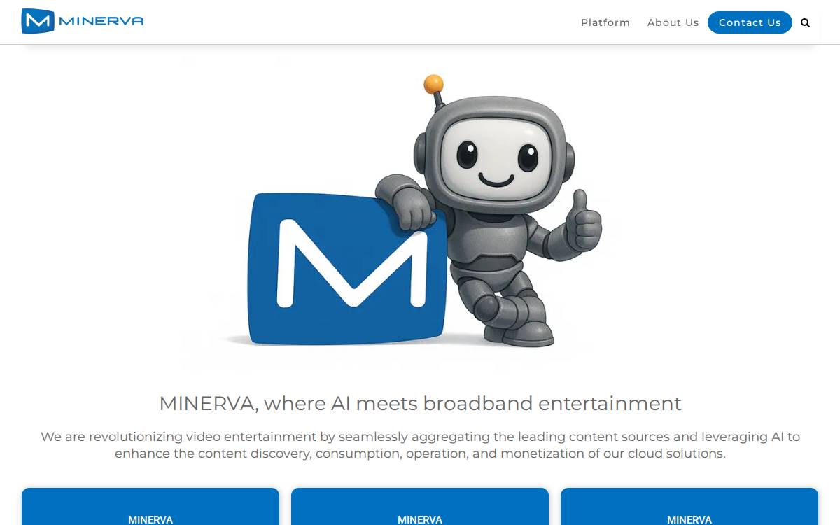 Minervanetworks website preview