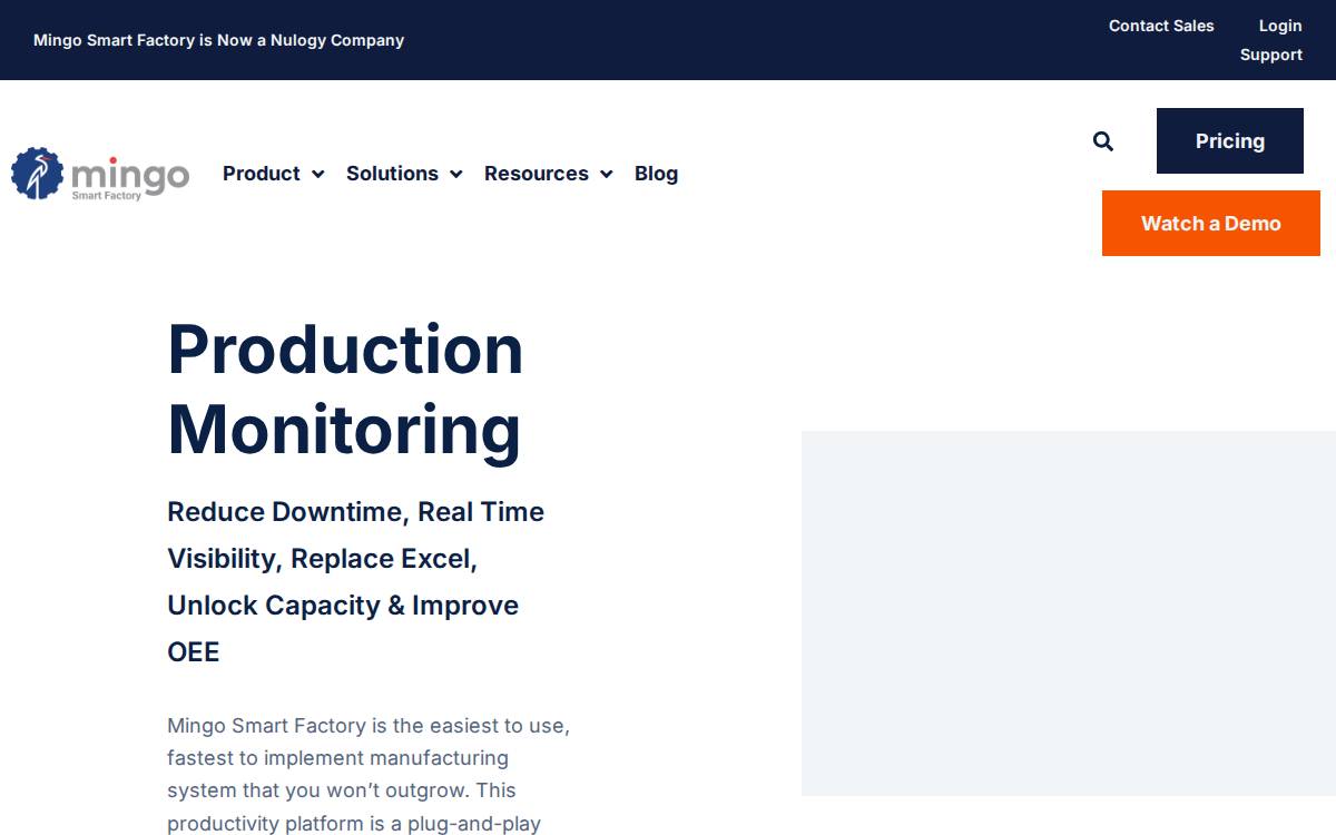 Mingosmartfactory website preview