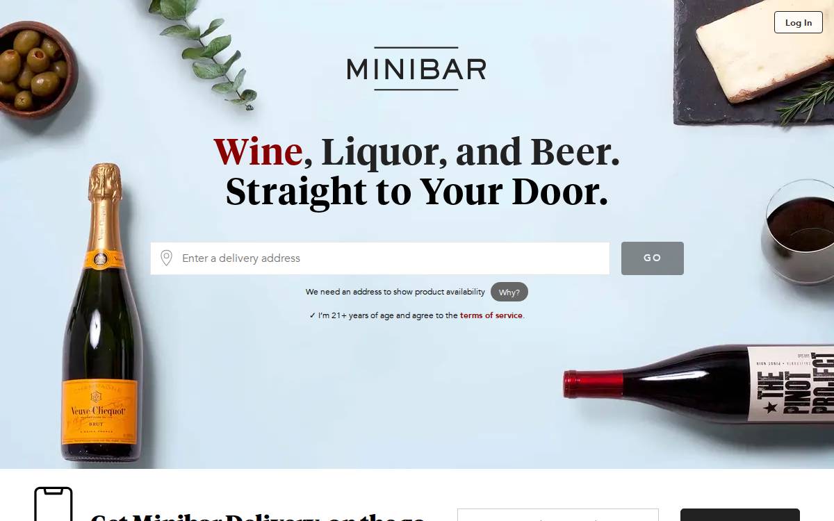 MiniBar website preview