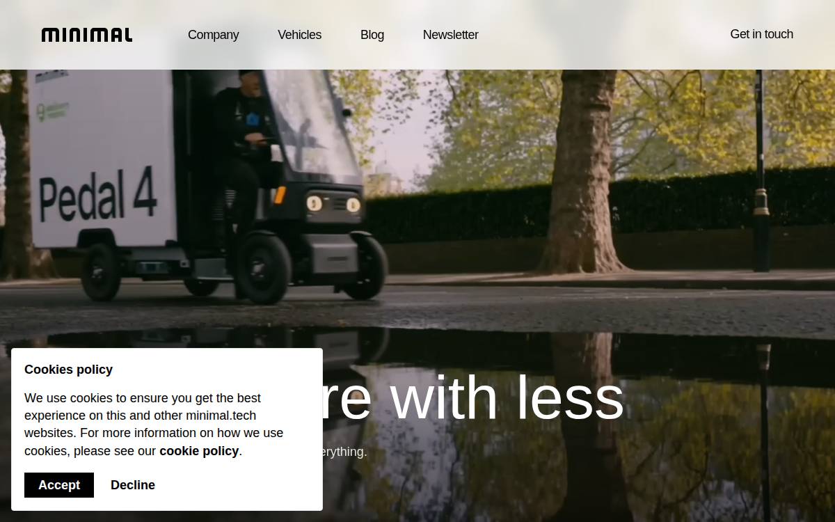 Minimalx website preview