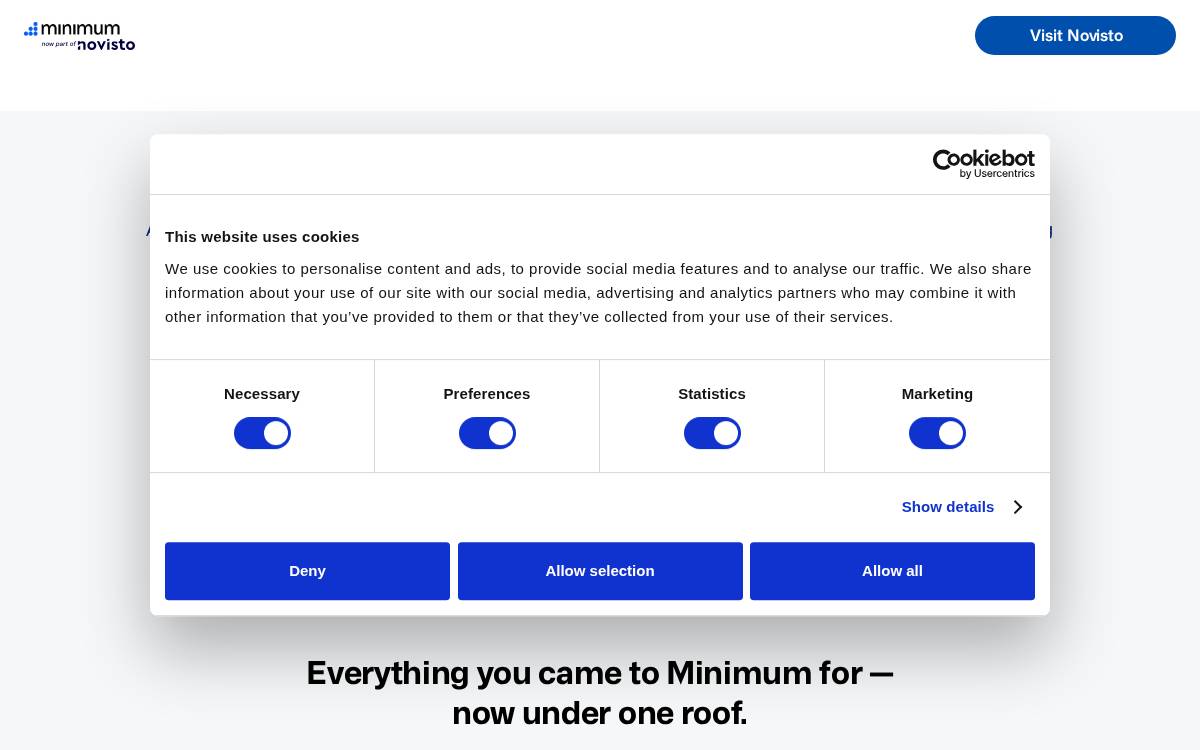 Minimum website preview