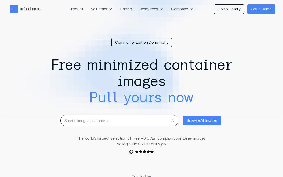 Minimus website preview