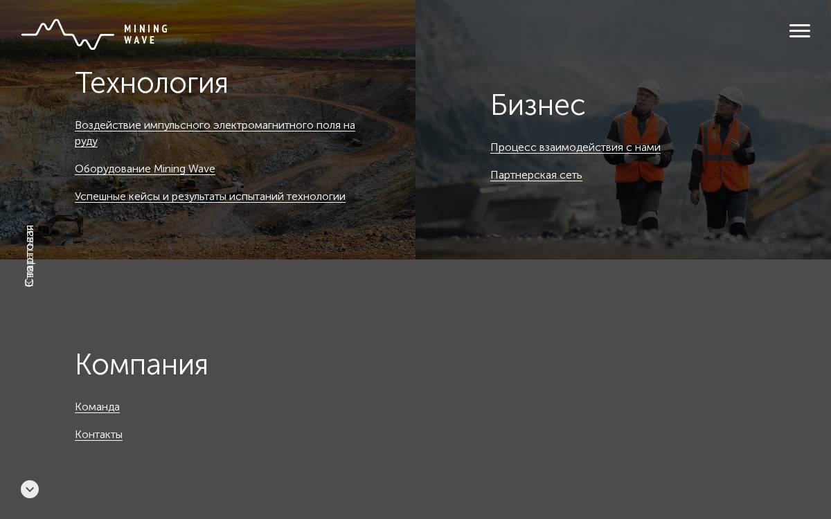 Miningwave website preview