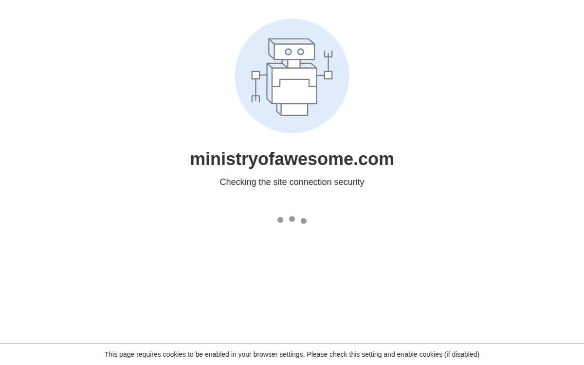 Ministryofawesome website preview